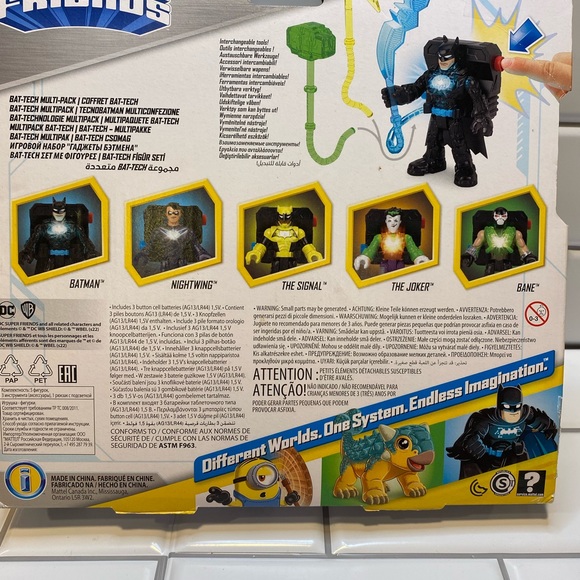 Fisher Price Imaginext DC Super Friends Bat Tech Multi Pack Set 5 Figures - Picture 4 of 7